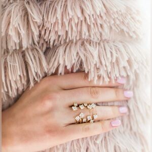 New The Scattered Crystals Ring by Rachel Parcell of Pink Peonies blog size 7